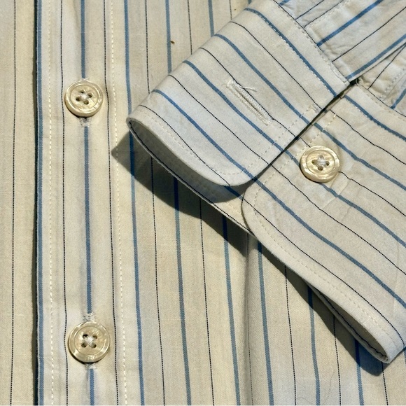 Todd Snyder Button down collar Light blue stripe Long Sleeve Shirt - mens small - Picture 6 of 6